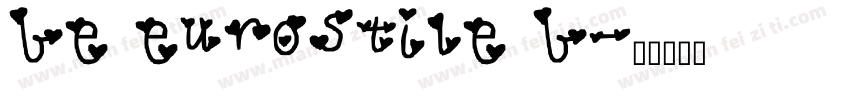be eurostile b字体转换